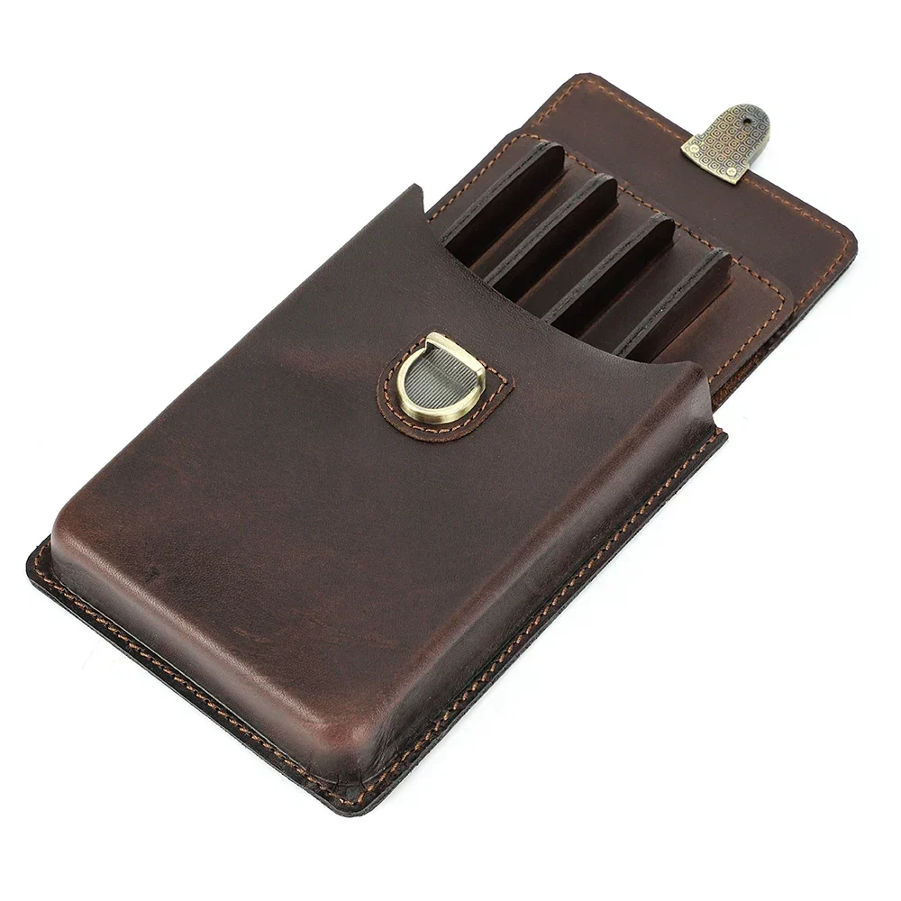Leather Pen Holder – Handcrafted Cowhide Design - Image 3