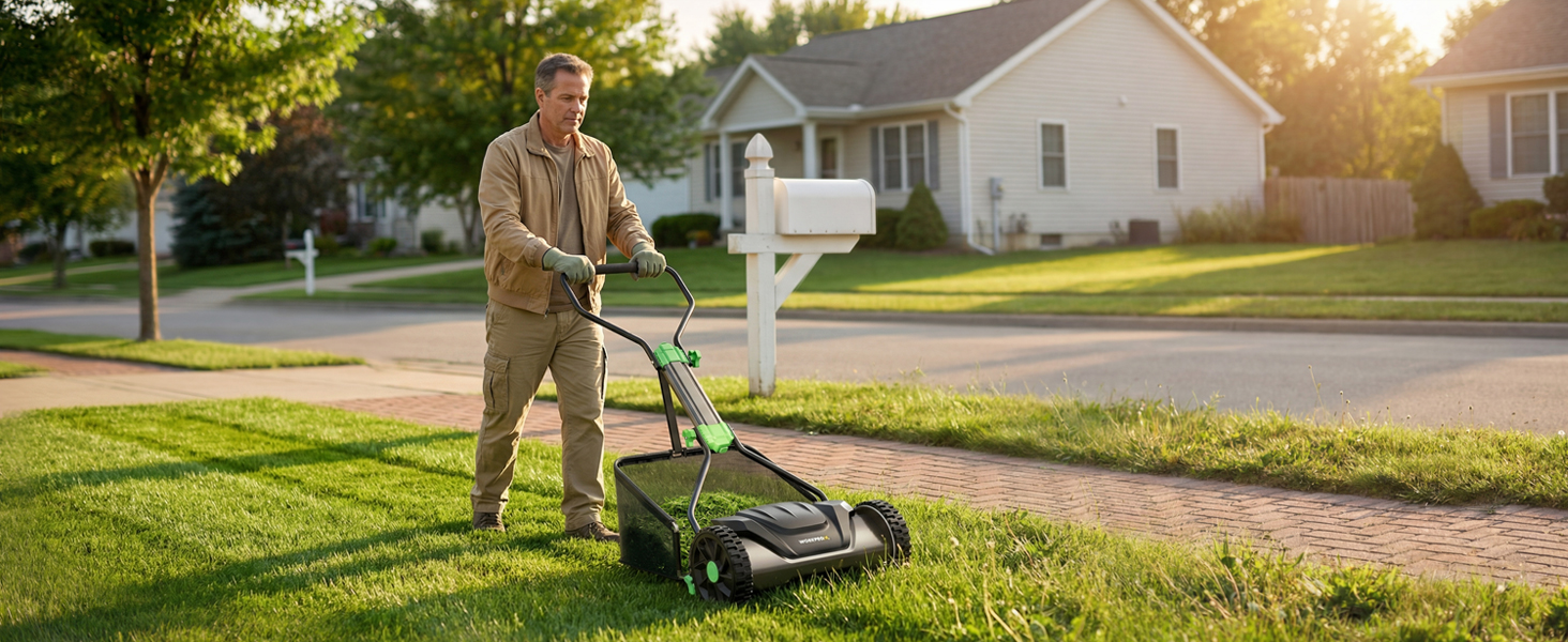 push reel lawn mower