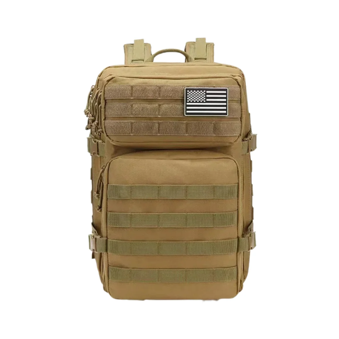 Military Style Backpack with MOLLE System and Various Pockets - Image 3
