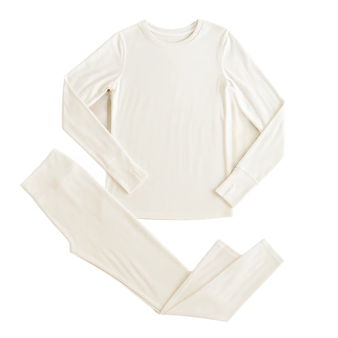 Thermal Base Layer Set for Women - Fleece Lined Shirt and Leggings - Image 7