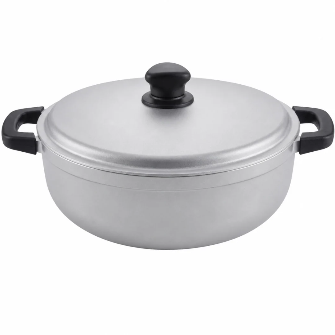 Aluminum Cooking Pot with Lid for Rice, Soups, and Stews - Image 5