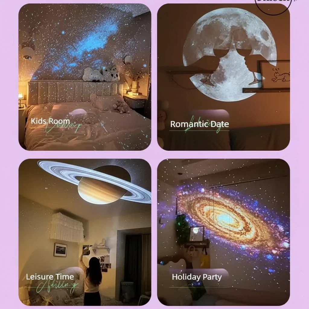 Celestial Bliss LED Nightlight Projector with Bluetooth Sound - Image 6