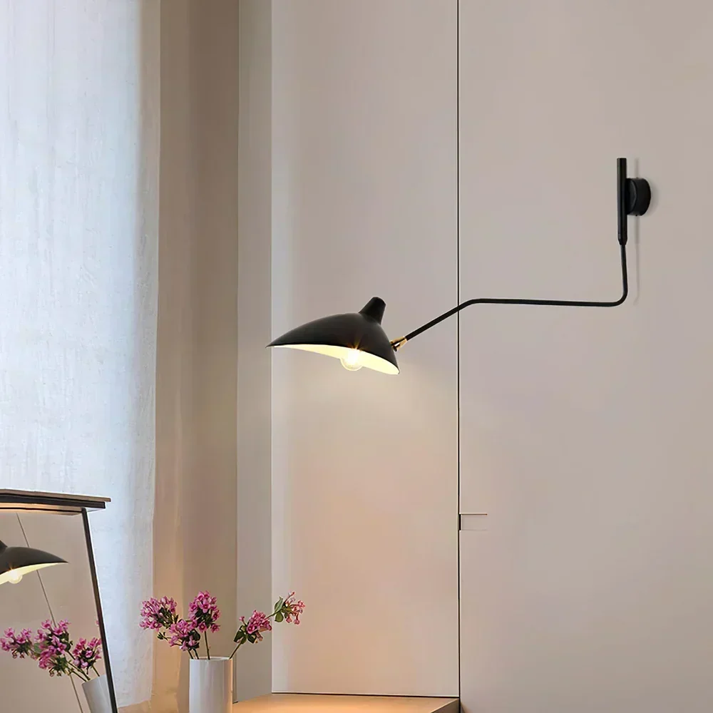 Versatile Wall Lamp with Adjustable Dual Arms for Perfect Lighting