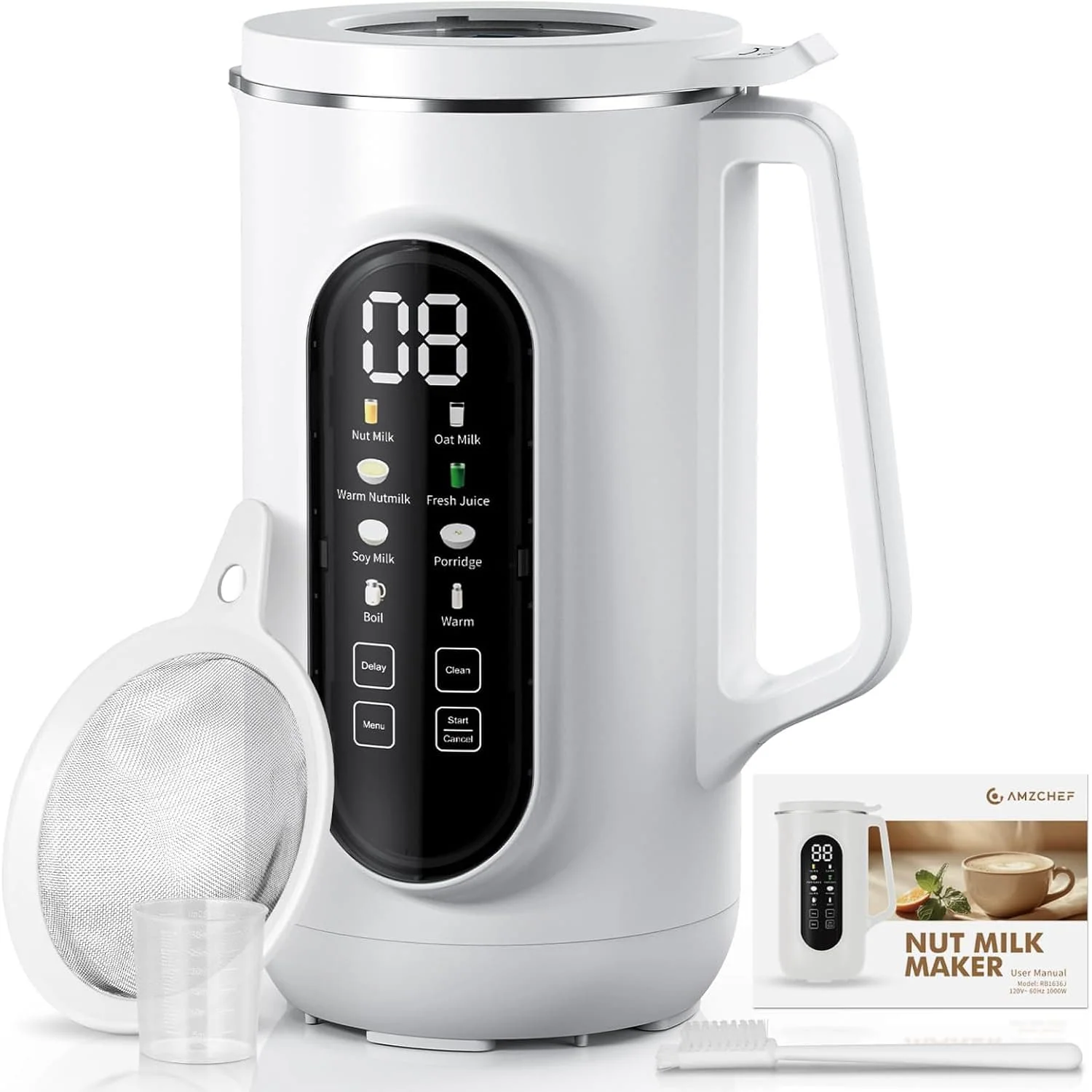 AMZCHEF 40oz Nut Milk Maker Machine 10 in 1 Milti-Functions 1
