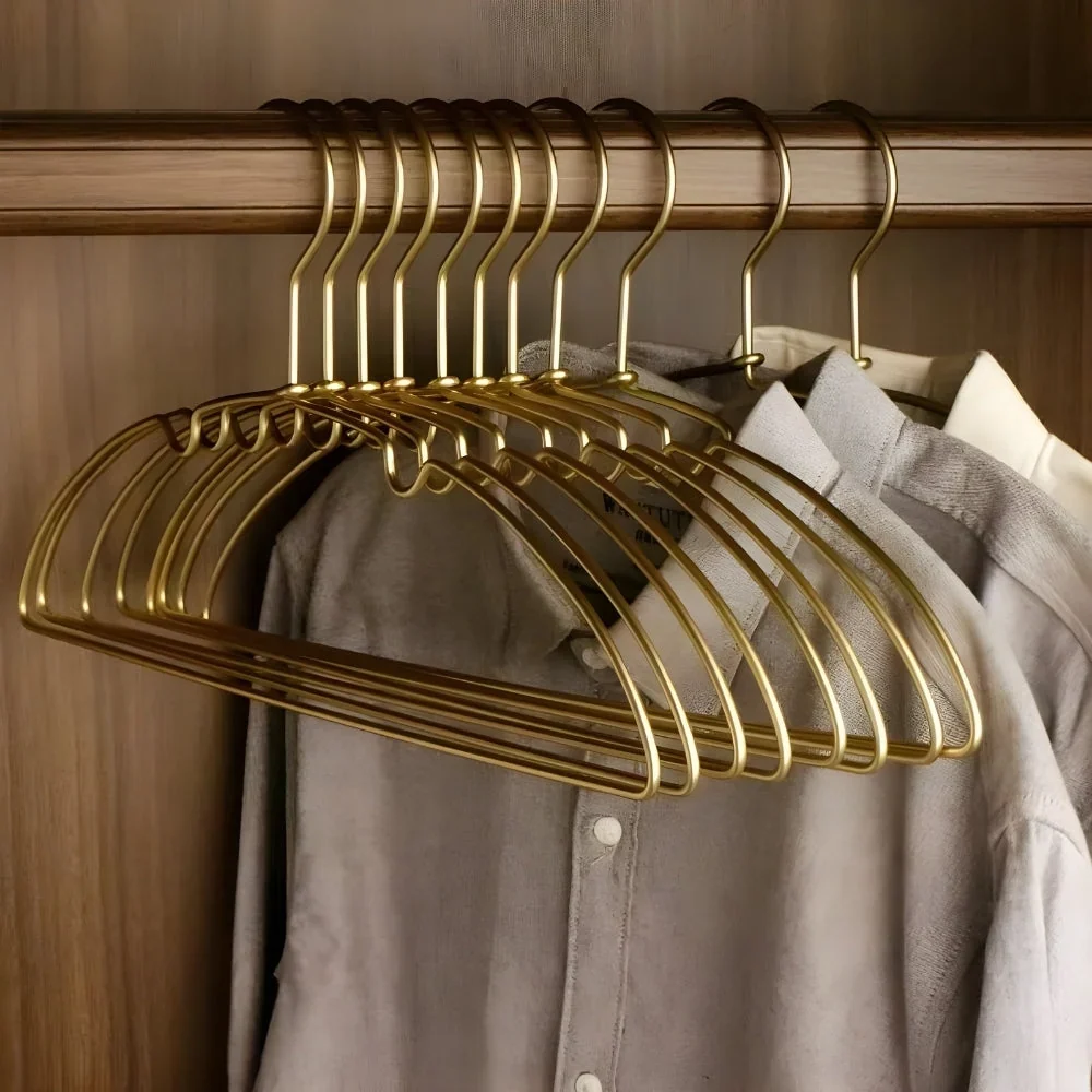 Clothes Hangers Aluminum Seamless & Anti-Slip