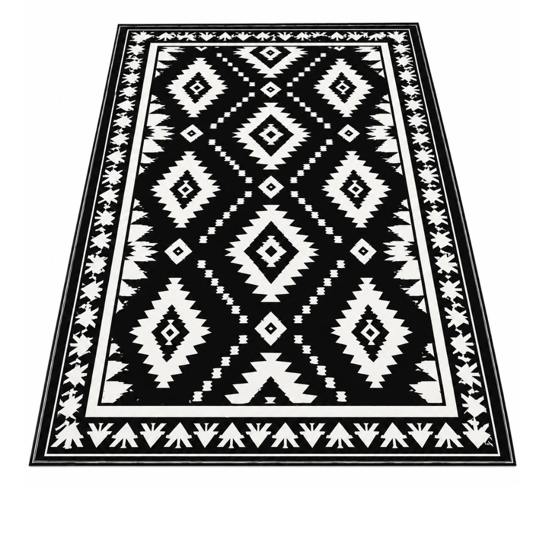 Reversible Patio Area Rug 5x8 ft with LED Strip Light and 9 ft Cable - Image 2