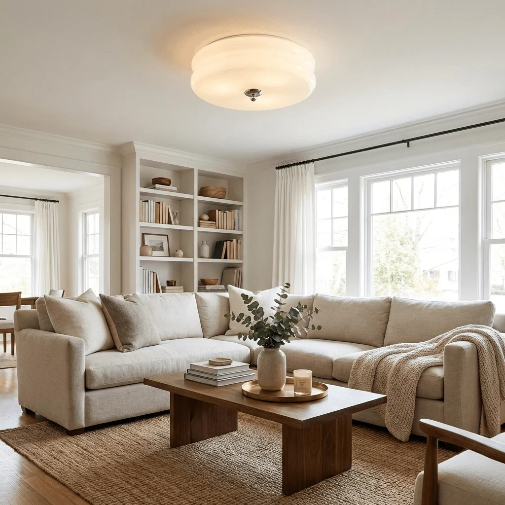 Elegant Retro Ceiling Light Fixture with Art Deco Flair - Image 3