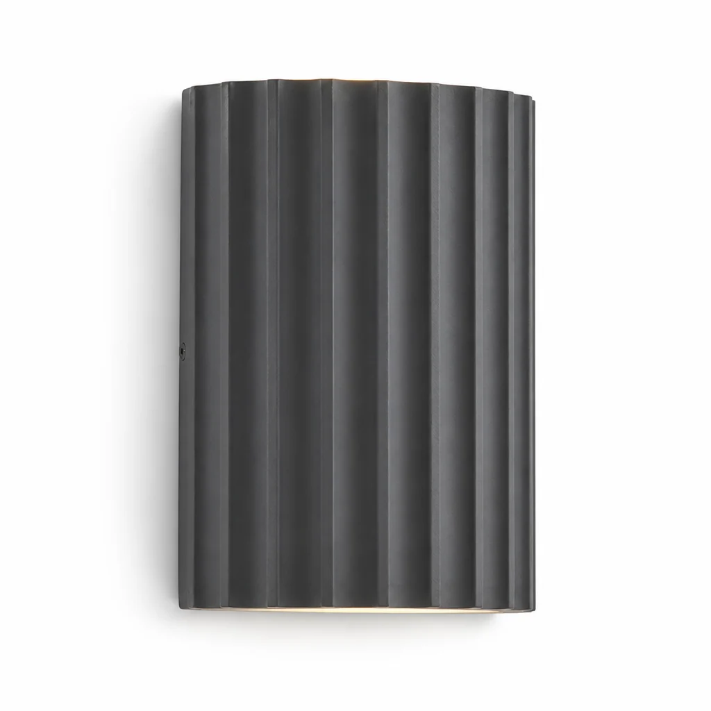 Minimalist Sculptural LED Wall Light With Push-Button Dimmer