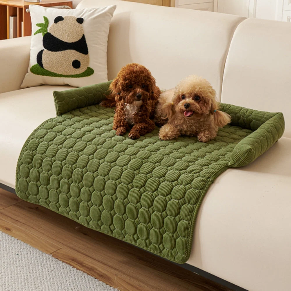 Pet Bed Quilted Microfiber Non-Slip Machine Washable