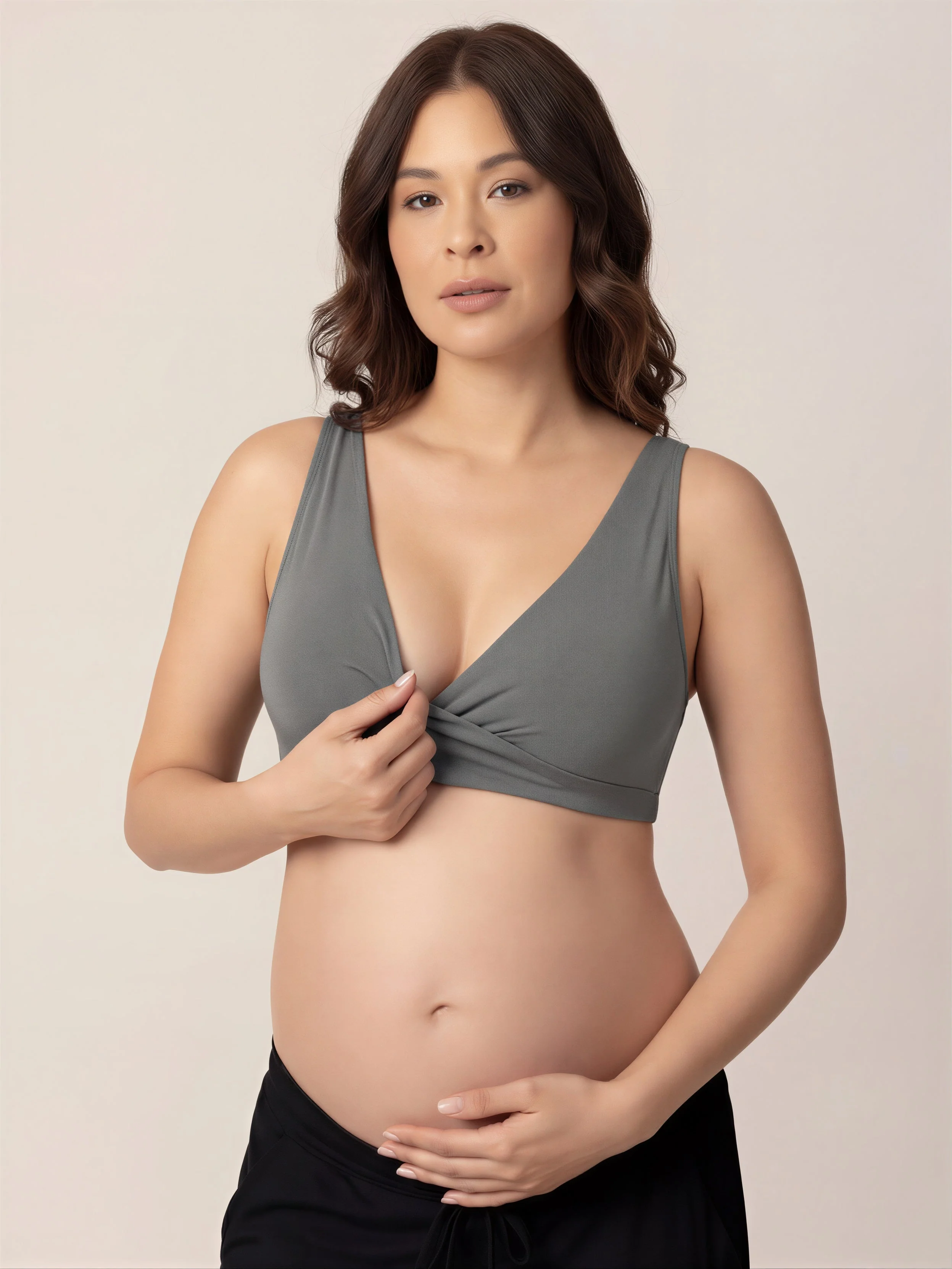 Nursing Bra with Soft Crossover Design