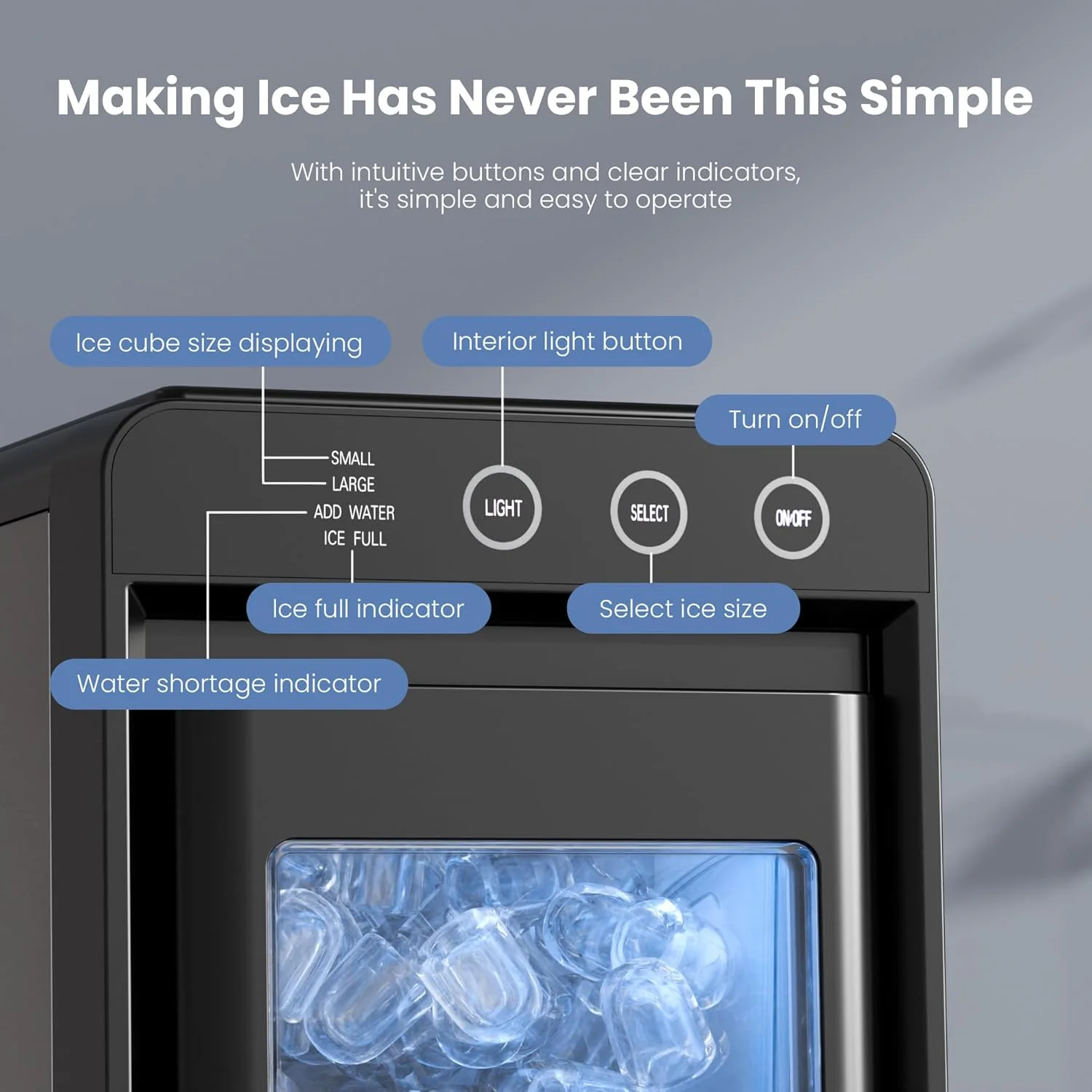 Kismile Ice Makers Countertop 58212RIM0 - Image 9