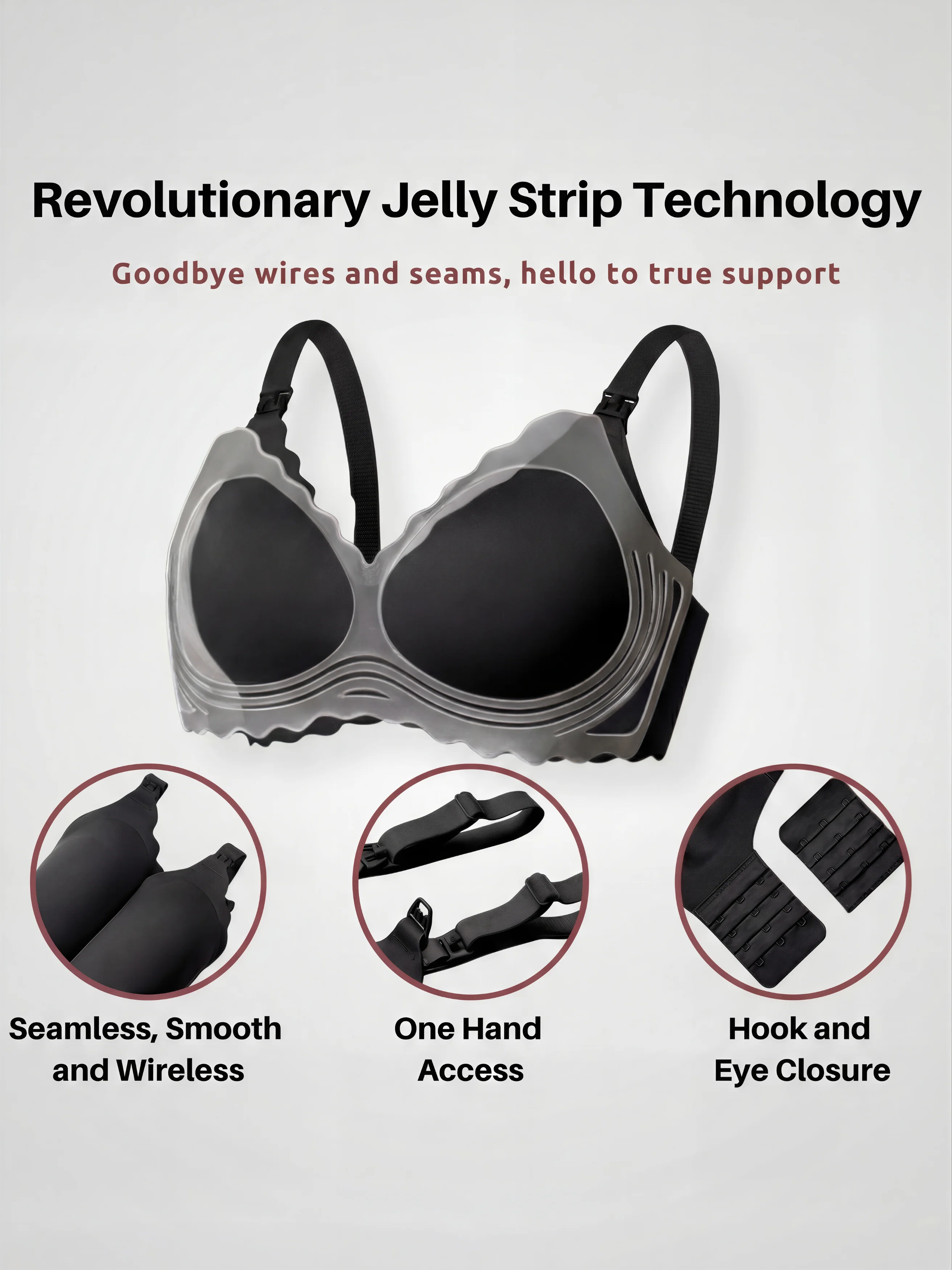 Seamless Nursing Bra in Cloud Color - Image 4