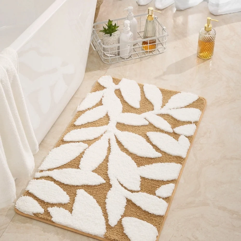 Bath Mat Plush Microfiber Non-Slip TPR Backing - Image 2