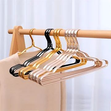Sleek Aluminum Anti-Slip Hangers (Set of 10)