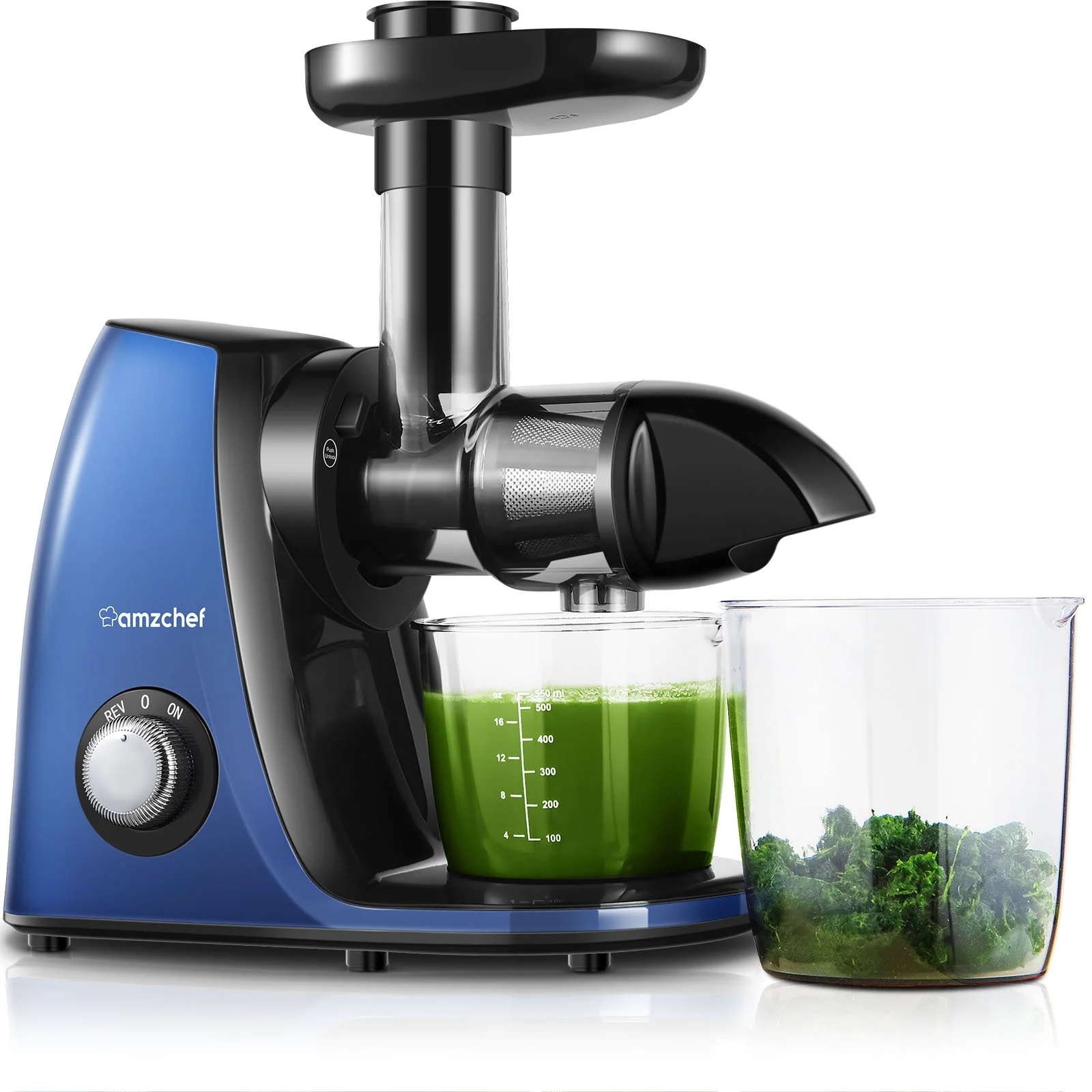 AMZCHEF Slow Juicer JS3005 Blue 1