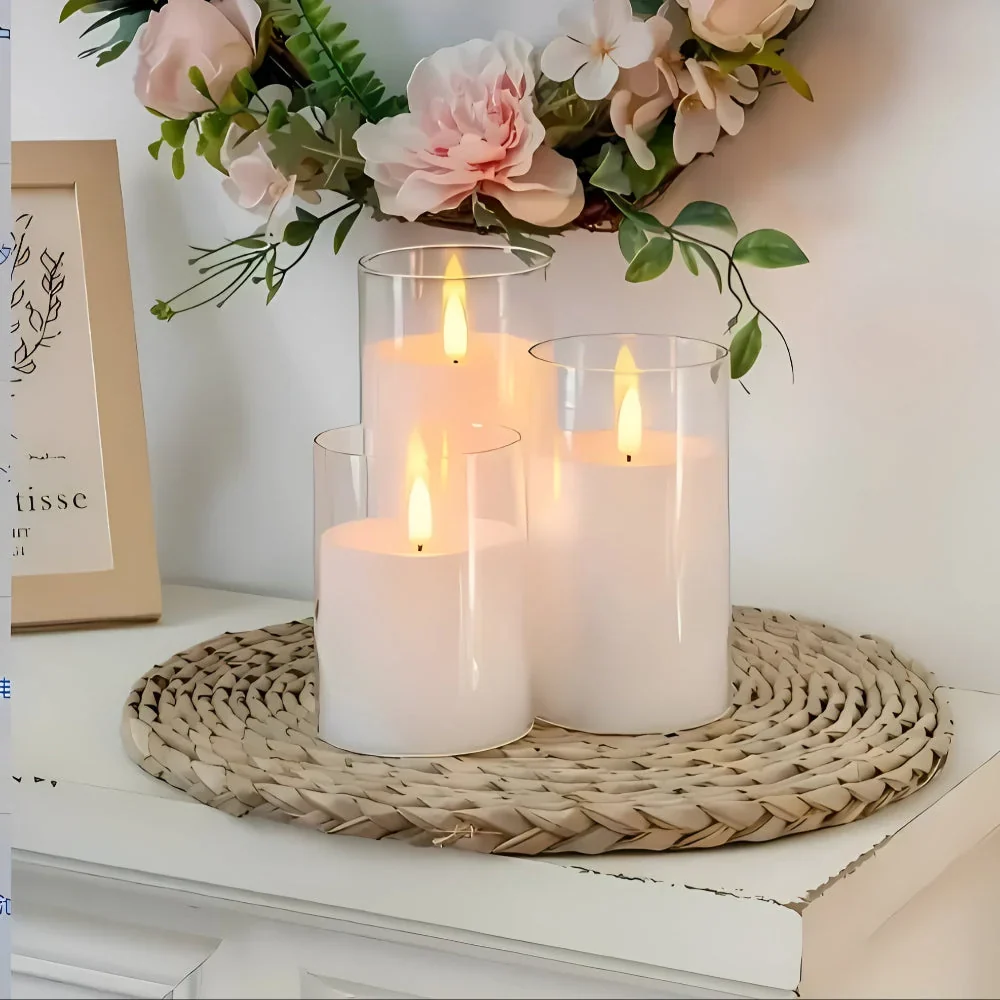Flameless Candle 3D LED Flame Remote & Timer - Image 2