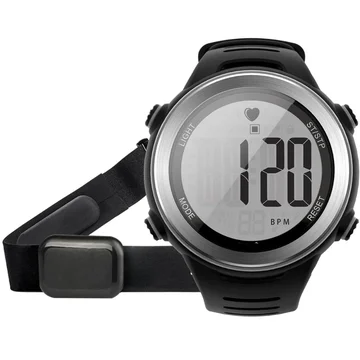 Pulse Monitor Watch with Chest Strap – 5ATM Waterproof Rating