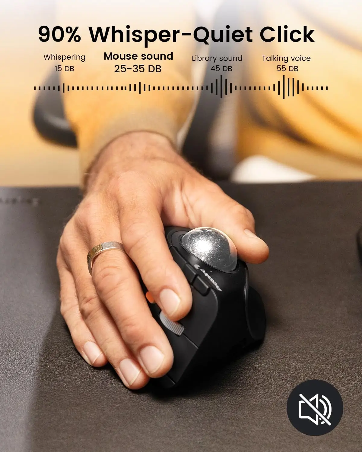 Trackball Mouse EM05 for Precision Control - Image 6