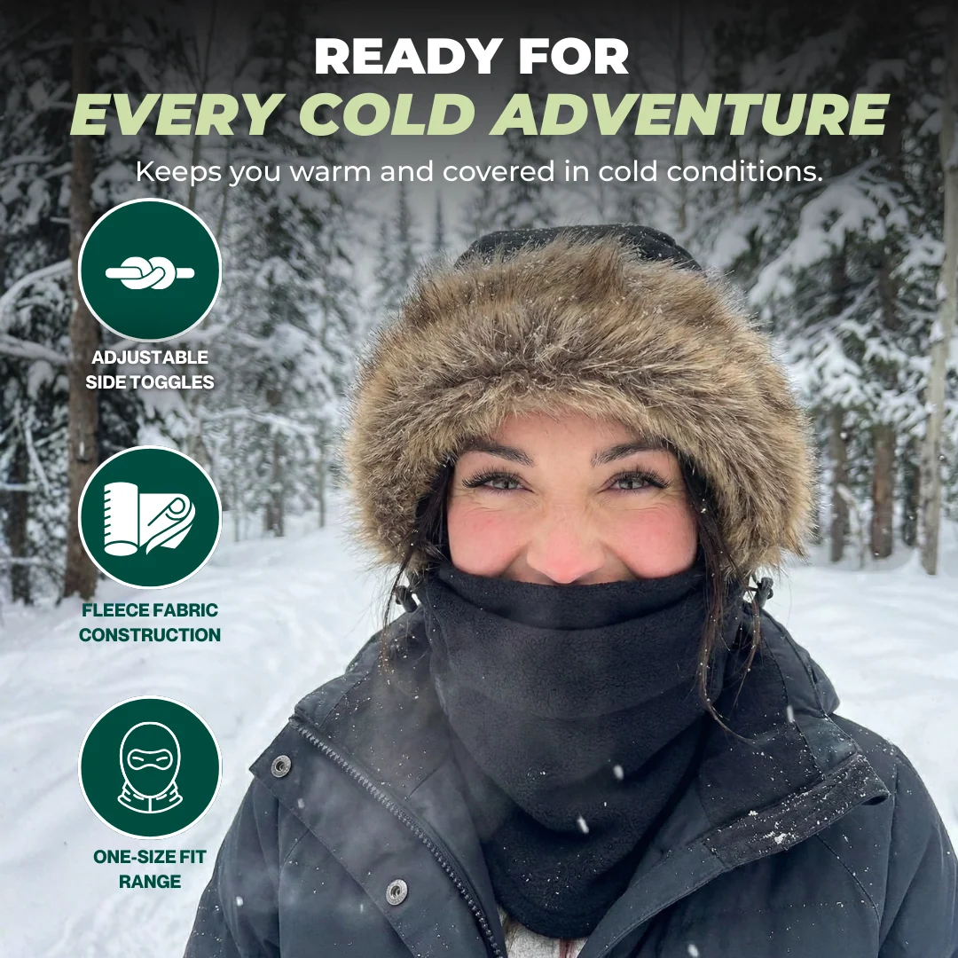 Thermal Fleece Balaclava with Airflow Panel for Cold Weather Use