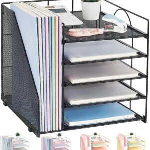 Desktop Organizer for Paper with 5 Tiers