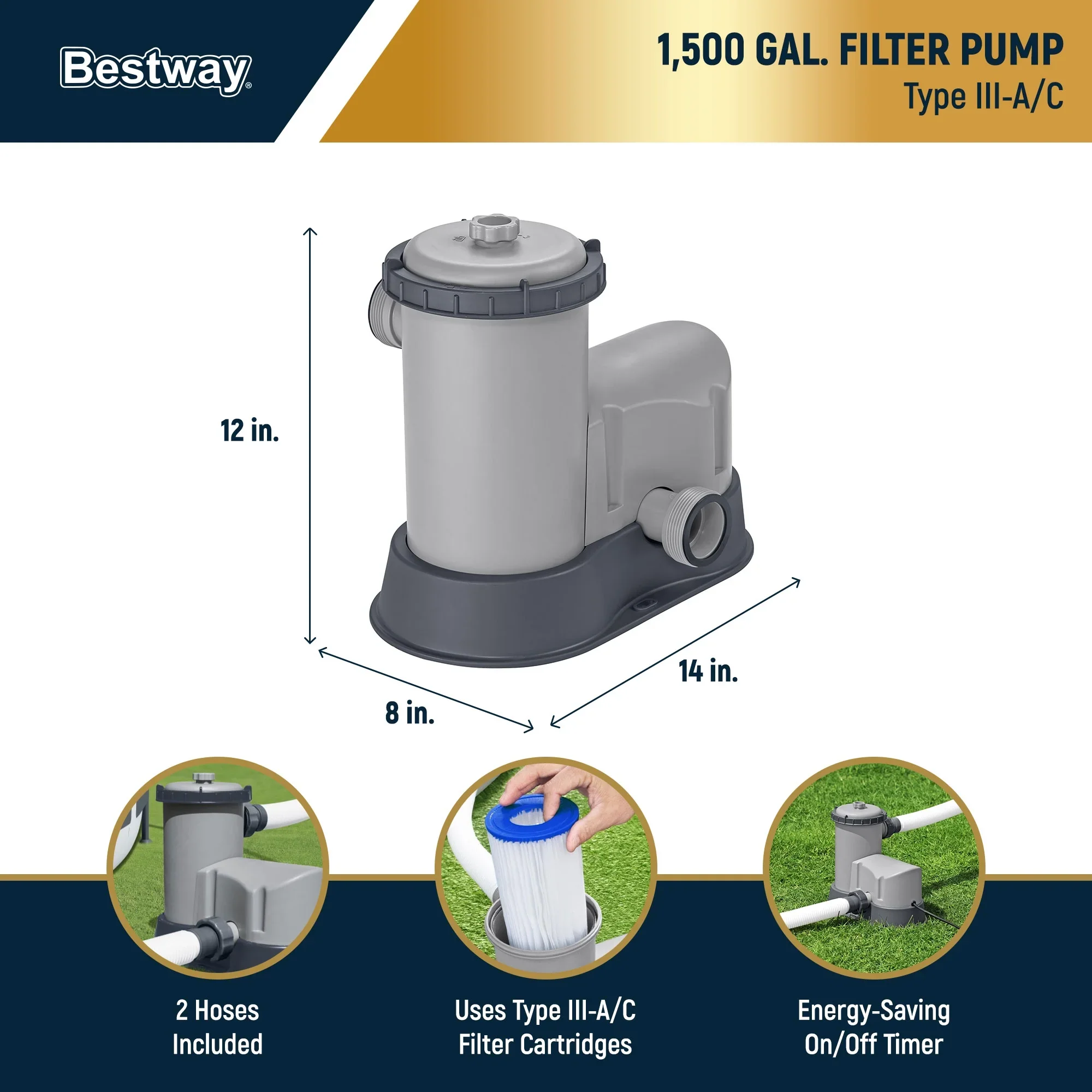 Bestway Steel Pro MAX 12' x 30" Above Ground Outdoor Swimming Pool Set - Image 39