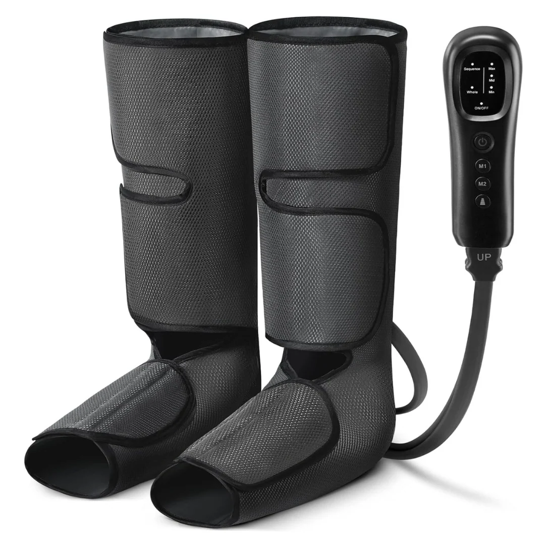 Foot and Calf Compression Massage Device – 2 Modes, 3 Intensity Levels