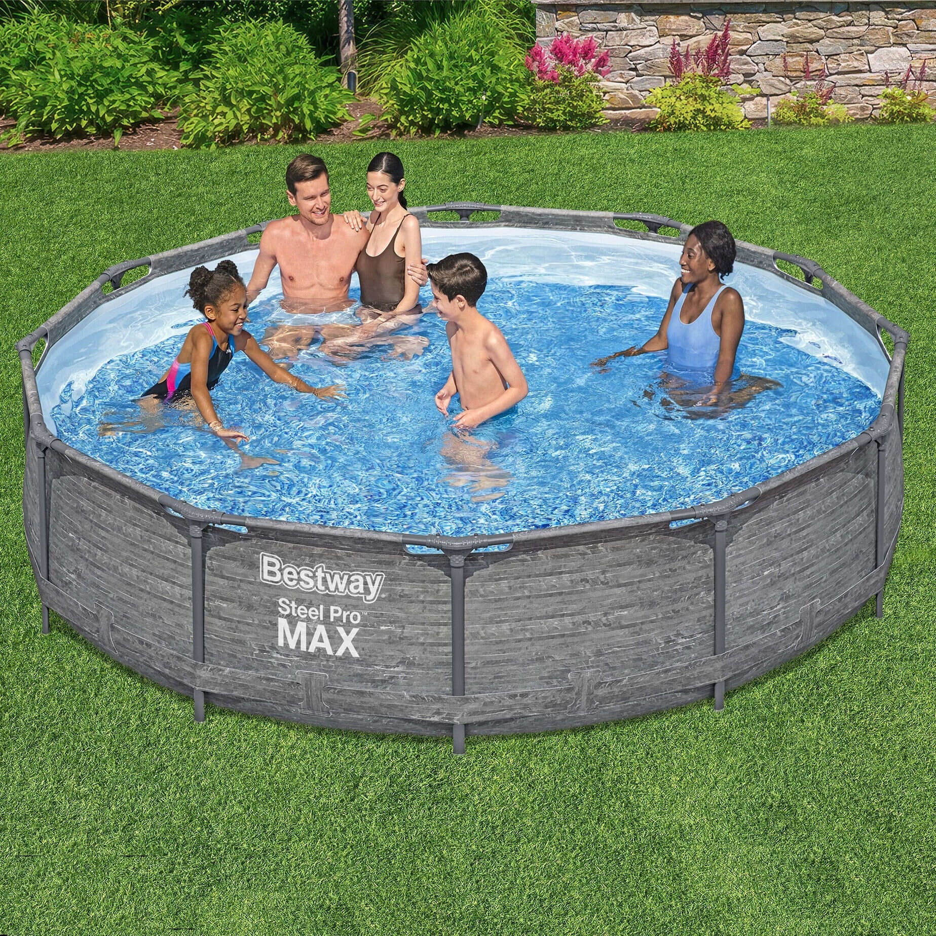 Bestway Steel Pro MAX 12' x 30" Above Ground Outdoor Swimming Pool Set - Image 6
