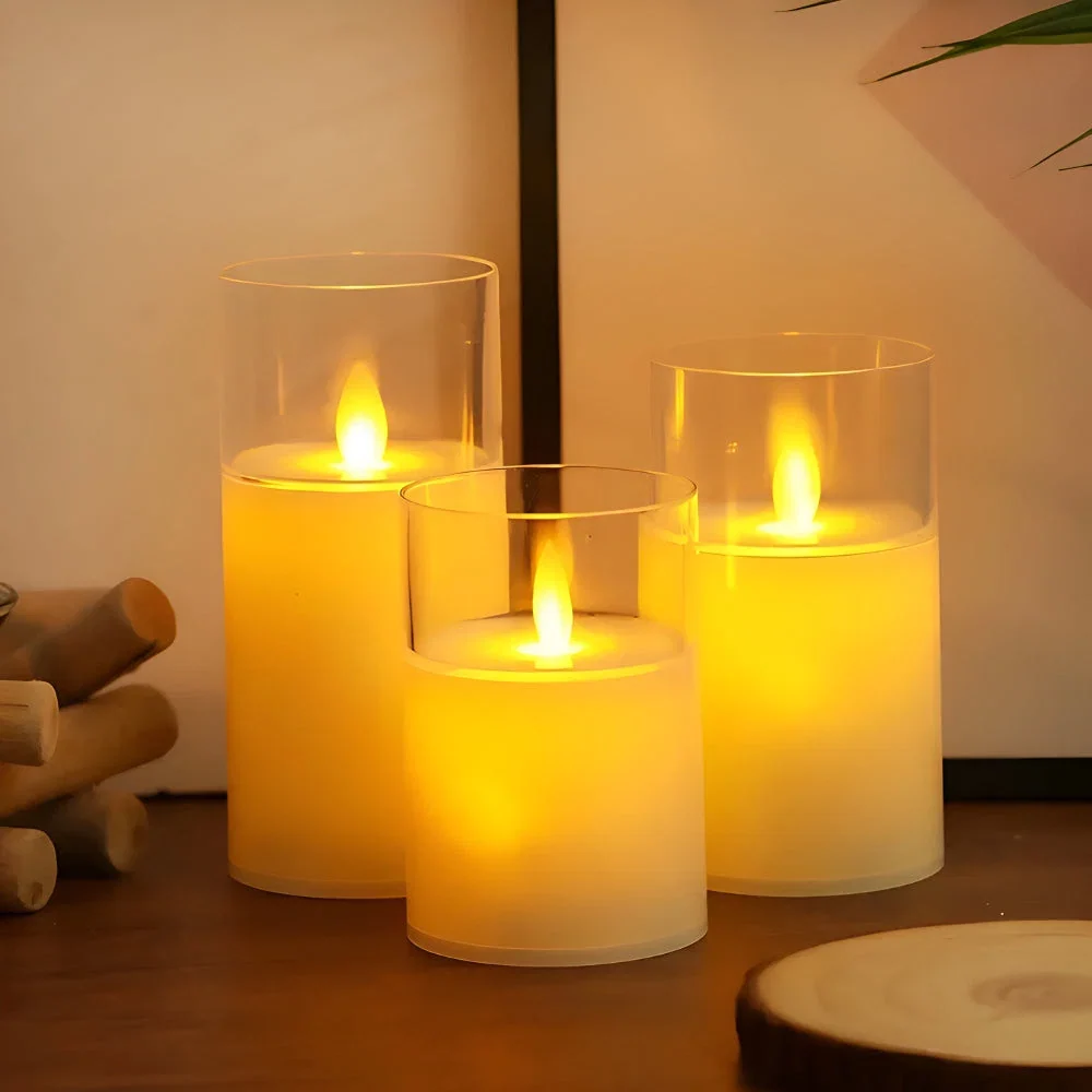 Flameless Candle 3D LED Flame Remote & Timer - Image 6