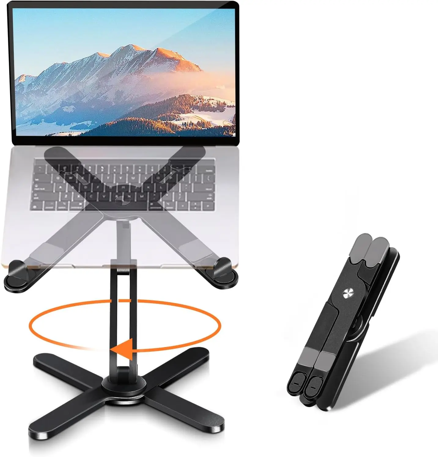 Aluminum Laptop Stand with 360-Degree Adjustable Angles