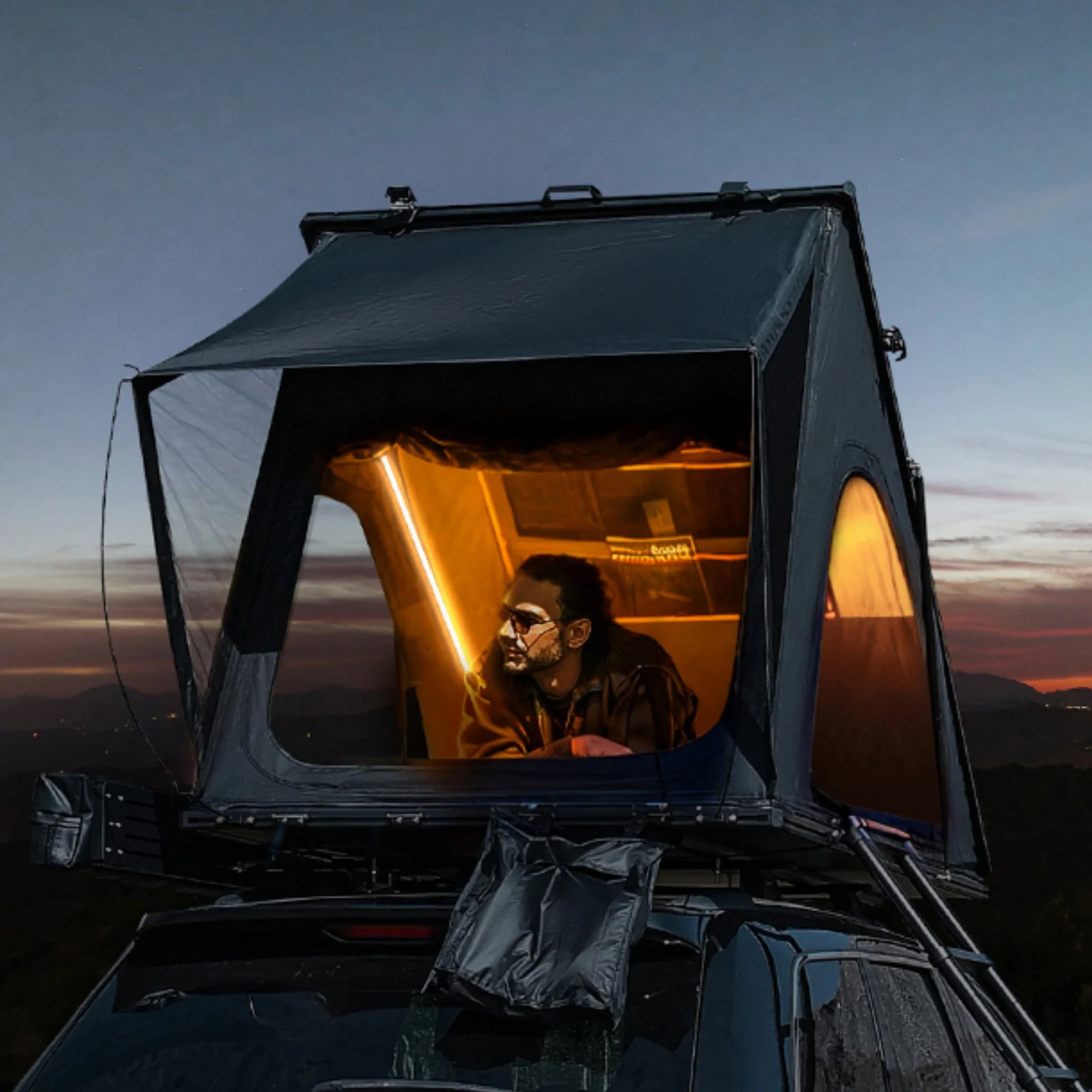 KingCamp ENDLESS 8 Aluminum Hardshell Rooftop Tent
