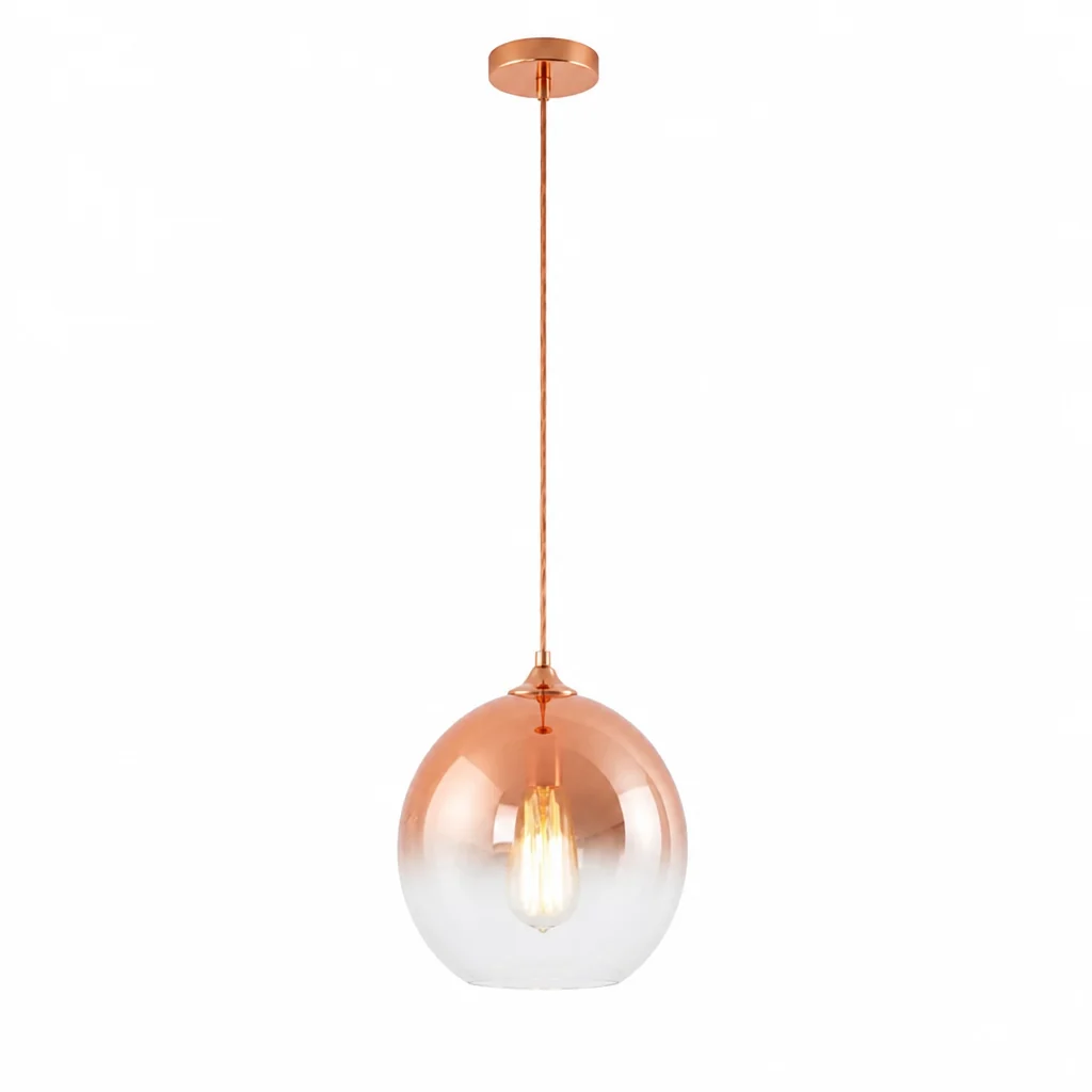 Pendant Light Metallic Gradient Glass Energy-Efficient LED - Image 13