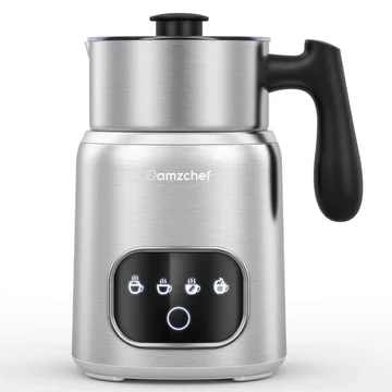 AMZCHEF 4-in-1 Milk Frother and Steamer Milk Warmer