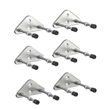 Set of 6 Wall Mount Hangers for Displaying Skateboard Decks