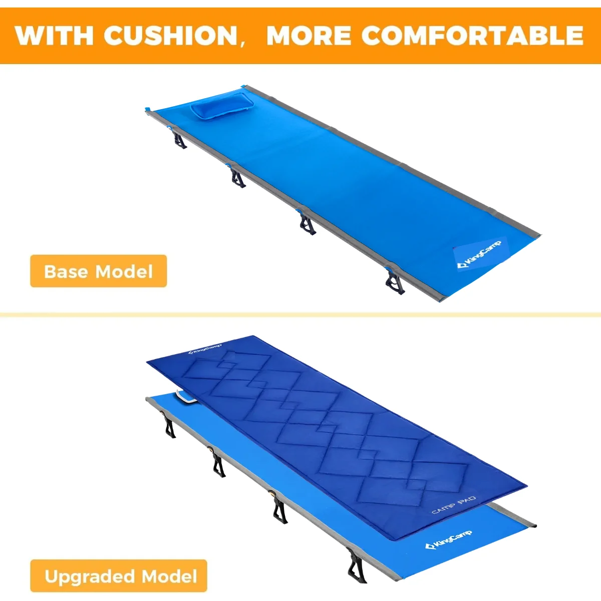 KingCamp Ultralight Camping Cot with Mattress - Image 11