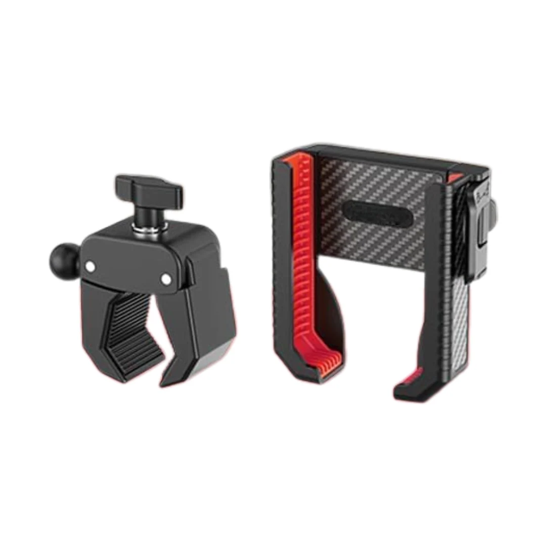 Adjustable Golf Cart Phone Holder with 360° Rotating Clamp - Image 4