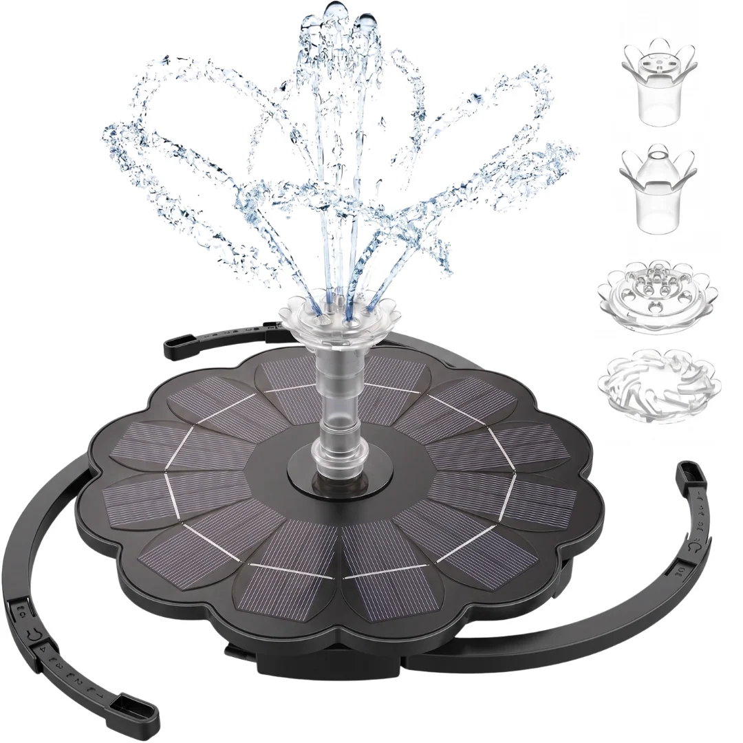 Solar Fountain Pump 3.5W with Replaceable Nozzles - Image 3