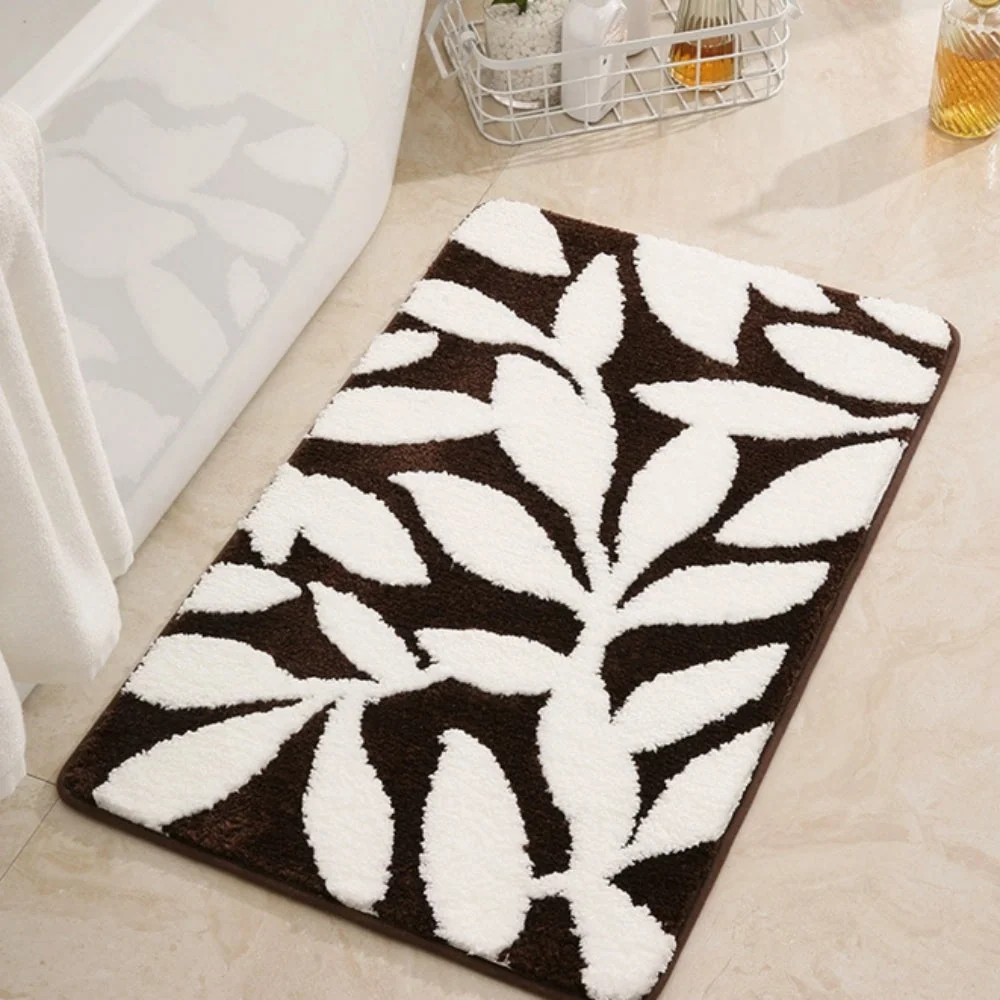 Bath Mat Plush Microfiber Non-Slip TPR Backing - Image 4