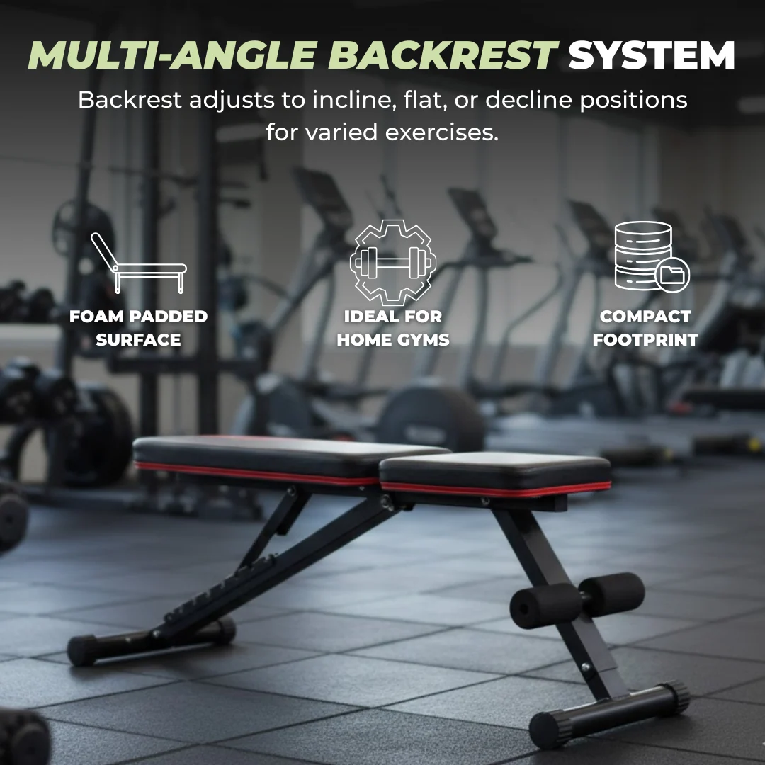 Adjustable Weight Bench for Home Gym with Incline and Decline Options