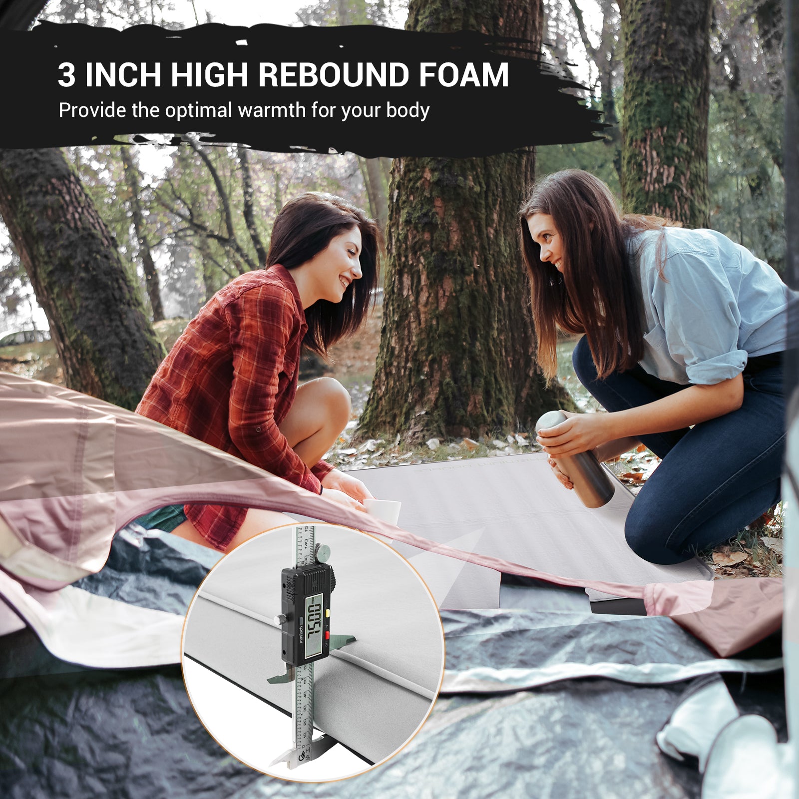 KingCamp PREMIUM Self Inflating Foam Sleeping Pad Double/Single