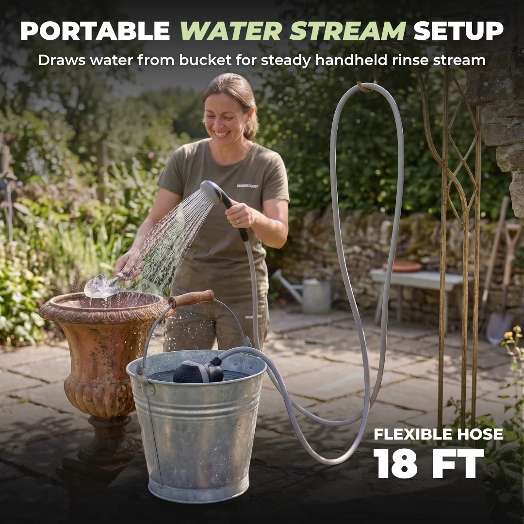 Portable Rechargeable Camping Shower with Handheld Showerhead USB