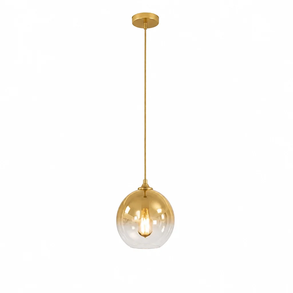 Pendant Light Metallic Gradient Glass Energy-Efficient LED - Image 8
