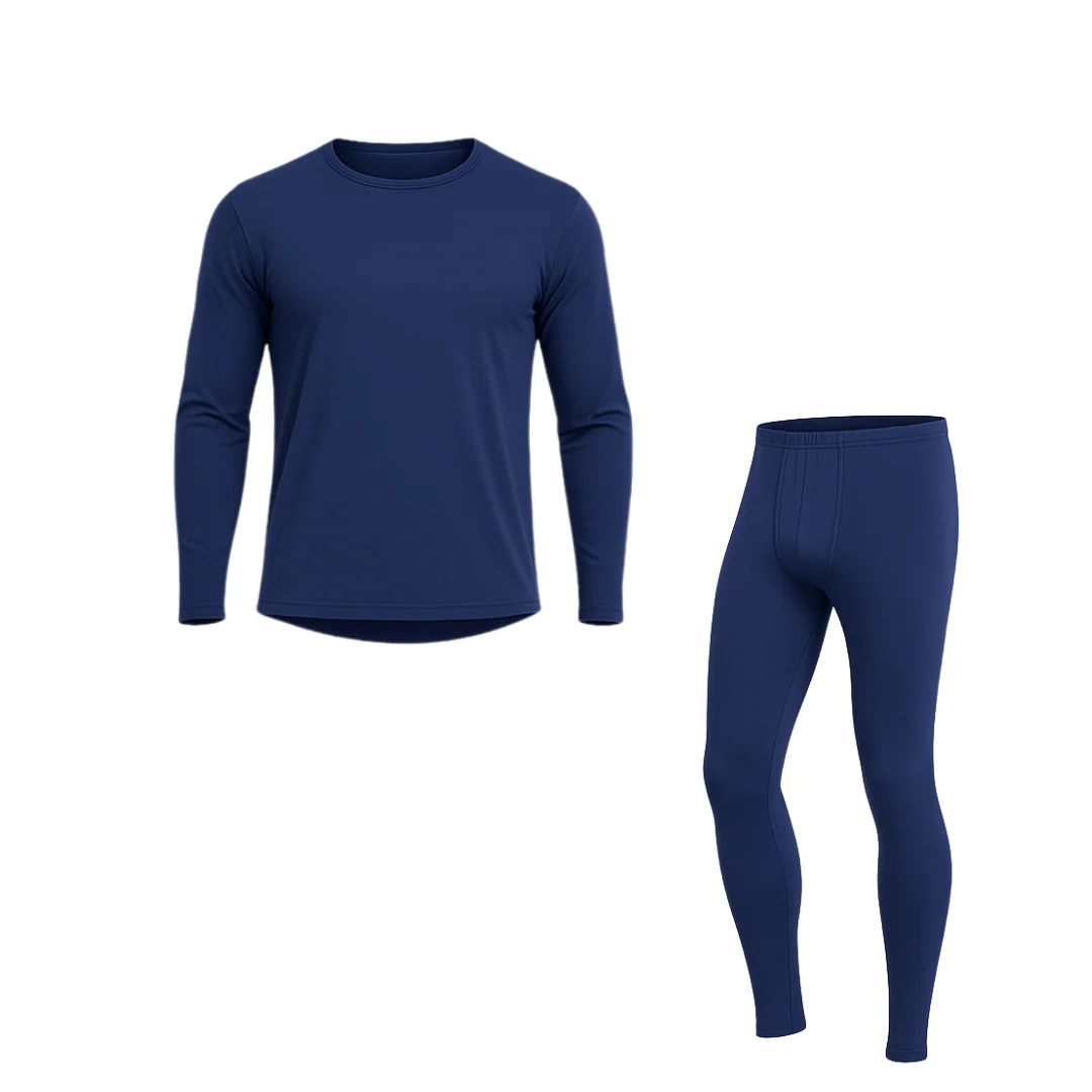 Thermal Base Layer Set for Men – Fleece Lined Top and Bottom - Image 5