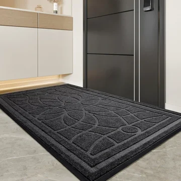 Door Mat Mandala Pattern Non-Slip Backing & Low-Profile