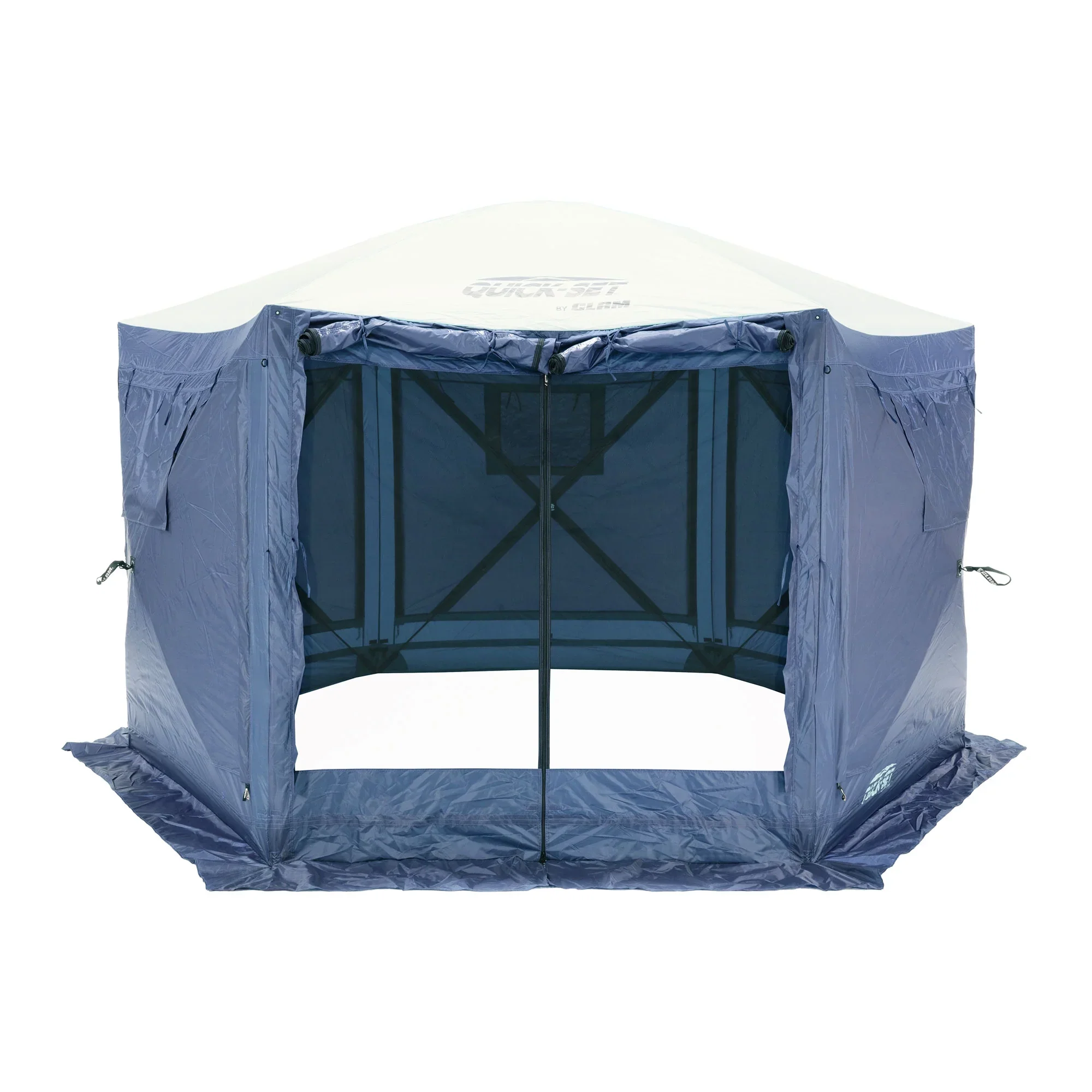 CLAM Quick-Set Pavilion 12.5 x 12.5' Portable Outdoor Canopy Shelter, Green - Image 35