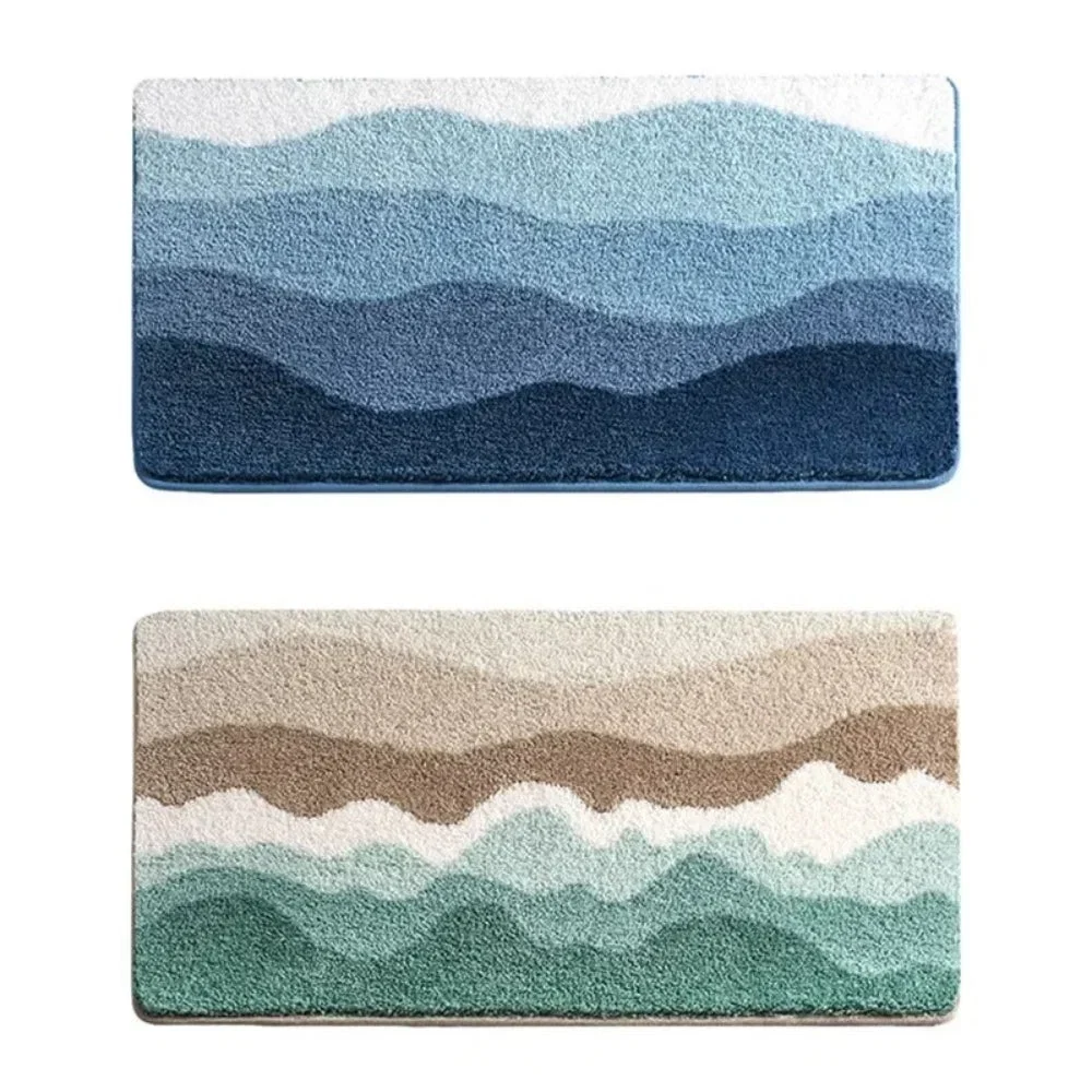 Bath Mat Coastal Wave Non-Slip & Absorbent - Image 6