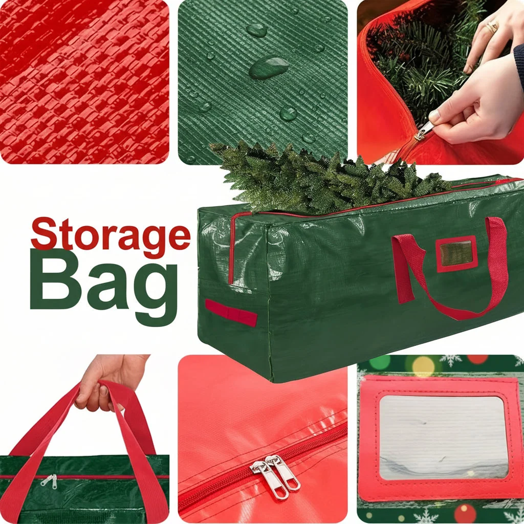 Durable Waterproof Organizer for Holiday Tree Storage - Image 3