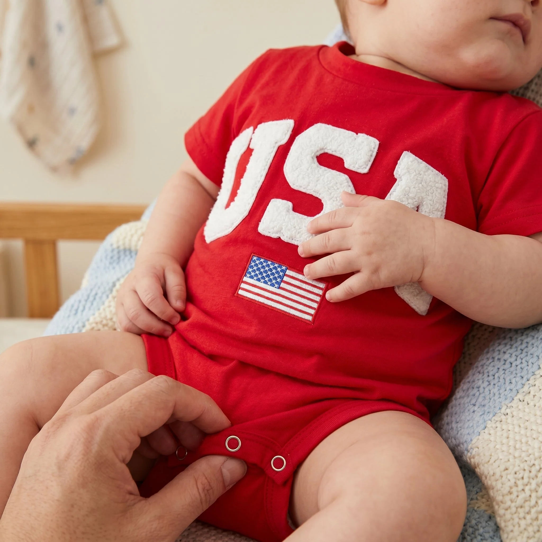 Infant Romper with Patriotic Design - Image 8