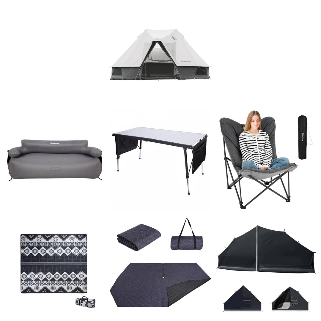 KingCamp Khan Villa Luxury 4-Season Glamping Tent Bundle