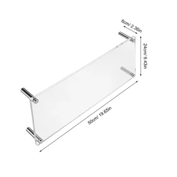 Desk Riser Stand in Clear Acrylic for Monitor Elevation