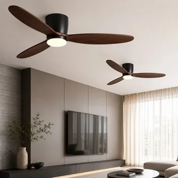 Sleek 6-Speed Ceiling Fan with Integrated LED Lighting